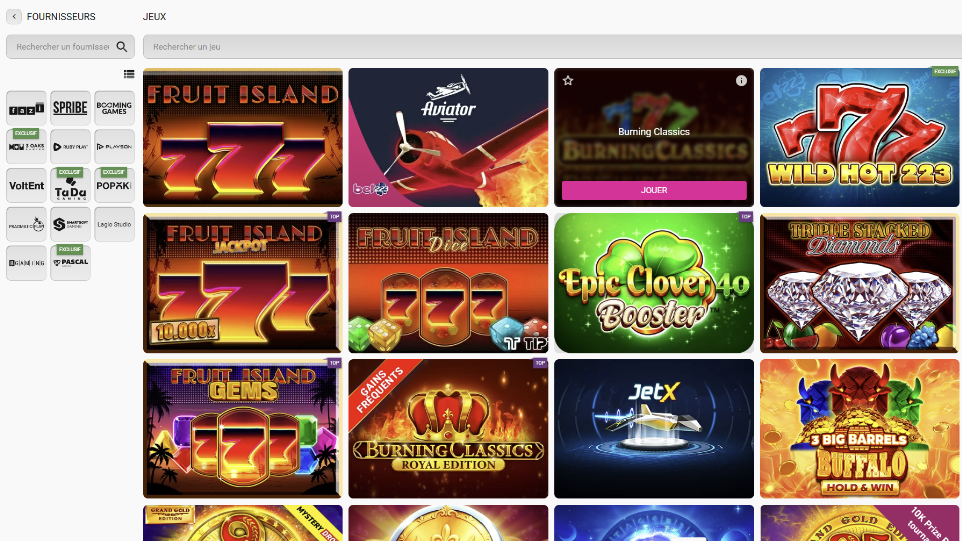 Casino Bet223 Fortune : machines à sous, Aviator et tables en direct avec croupiers