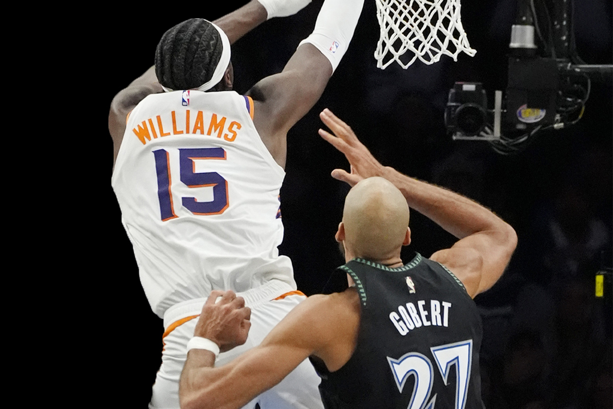 Rudy Gobert avec Mark Williams