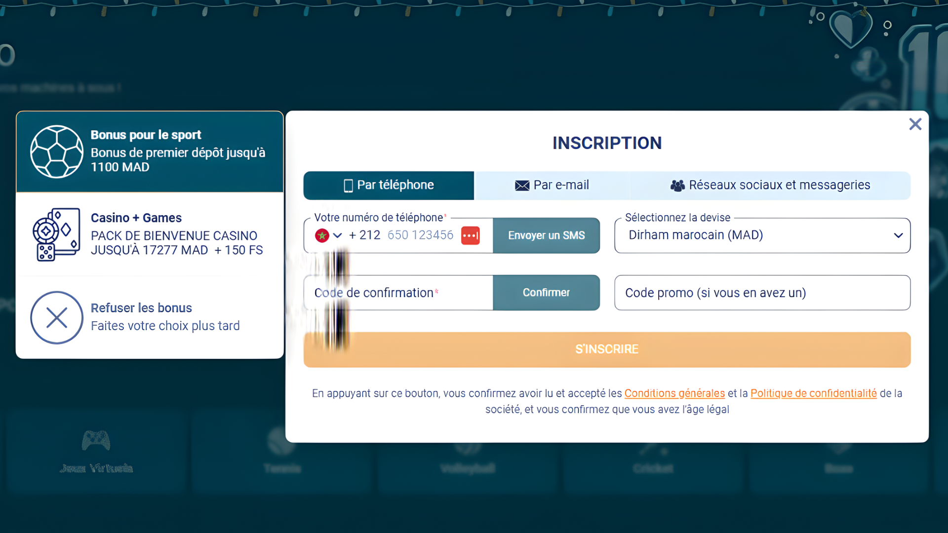 Inscription sur Coldbet avec le bonus pari sportif ou casino