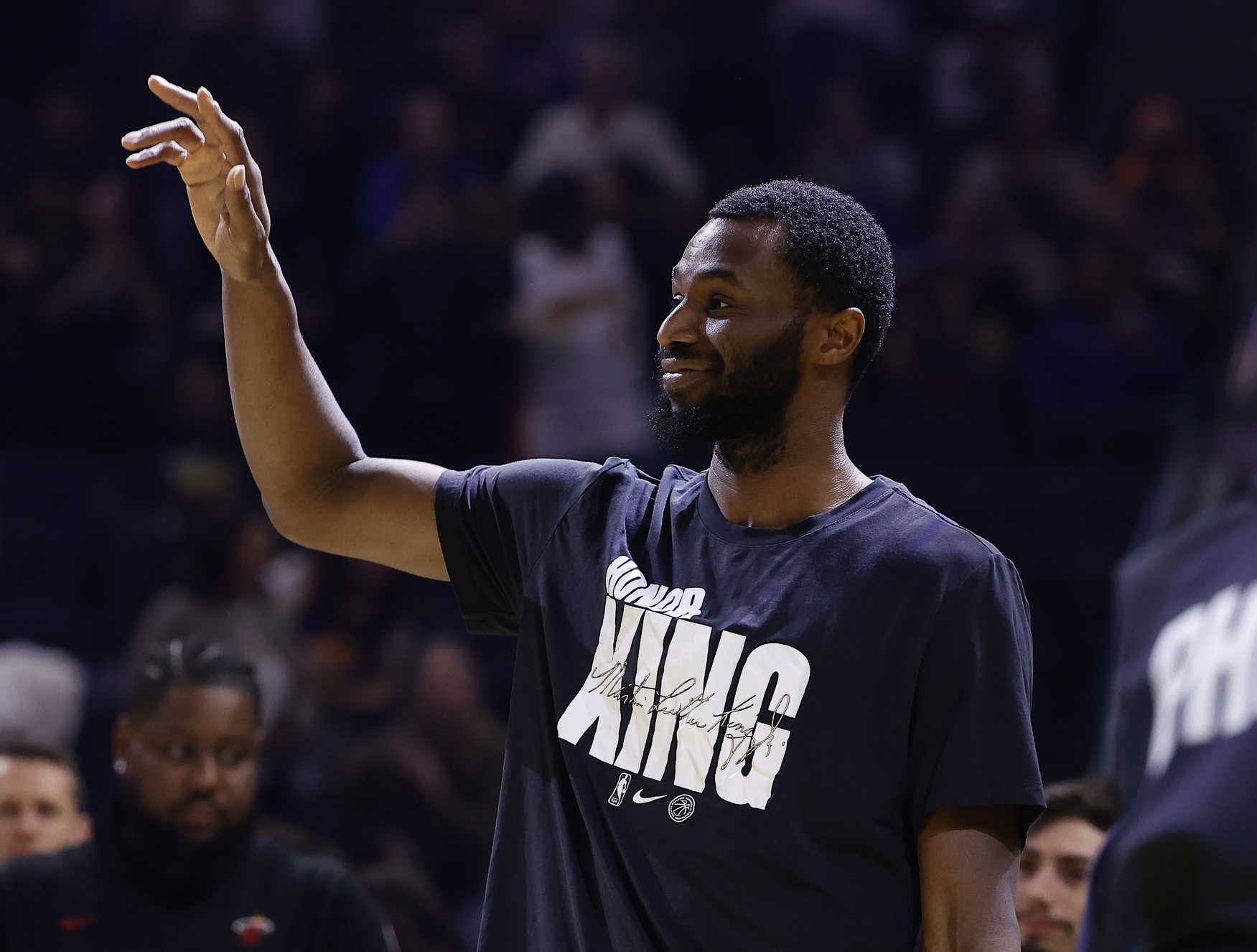 Le Chase Center n’a pas oublié Andrew Wiggins, symbole du titre de 2022