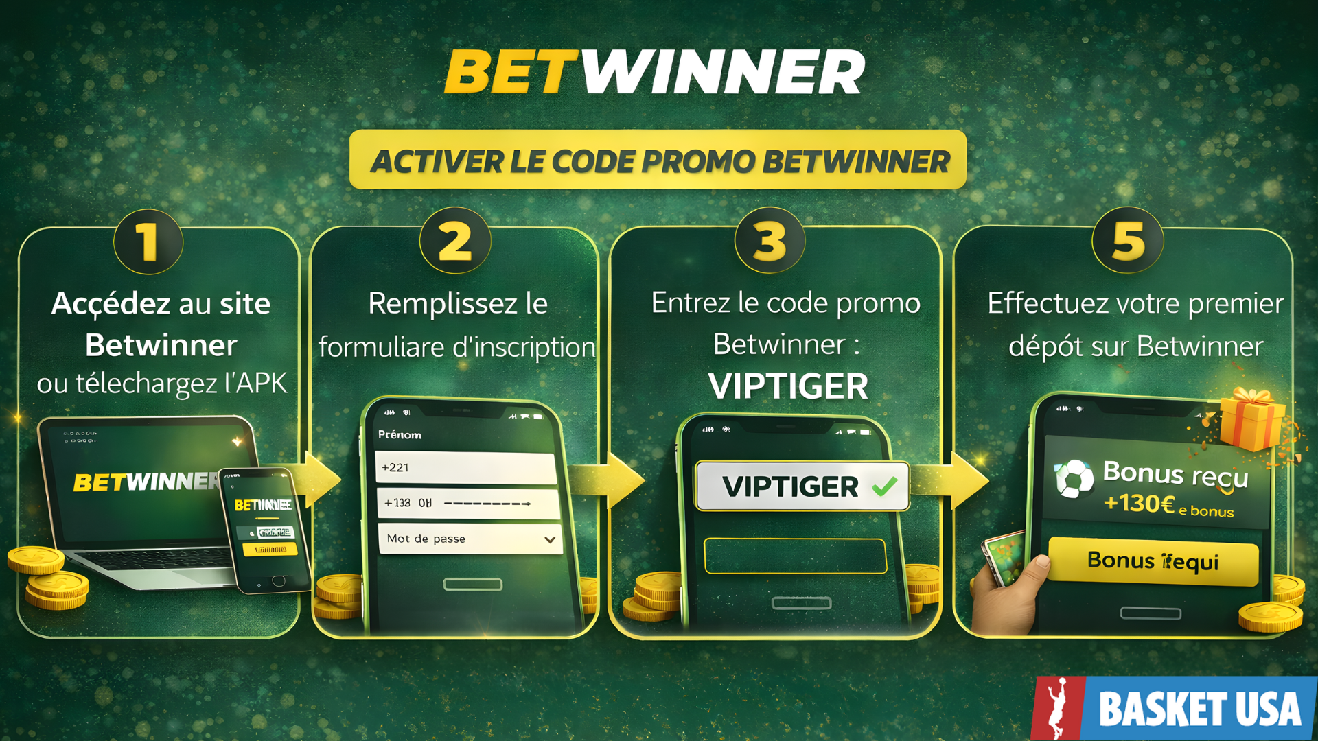 Betwiner inscripion code promo VIPTIGER bonsu 200% guide
