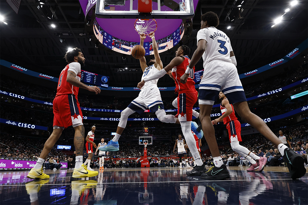 Rudy Gobert et Alex Sarr