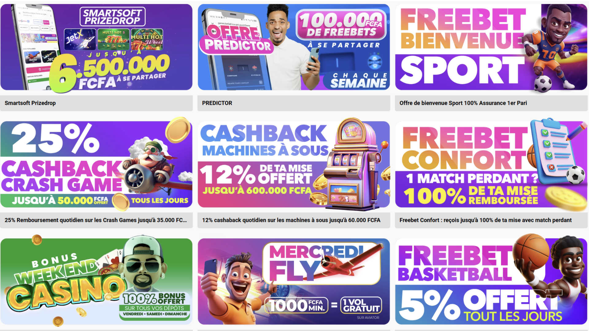Promotions Bet2Africa USA241 cashback sport et casino Gabon