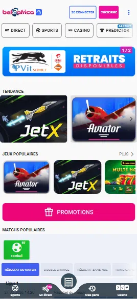 iphone navigateur mobile bet2africa